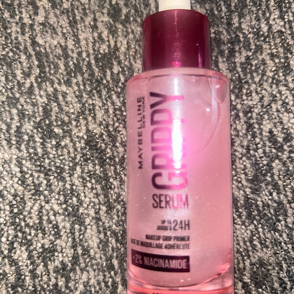 Maybelline Grippy Serum 24Hr Face Makeup Grip Primer + 2% Niacinamide 1oz Sealed